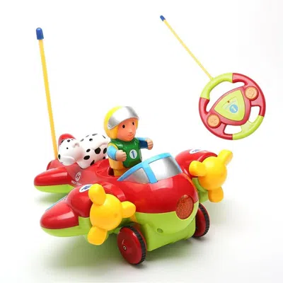 Azimport Az Import Cartoon Remote Control Airplane For Kids - Red
