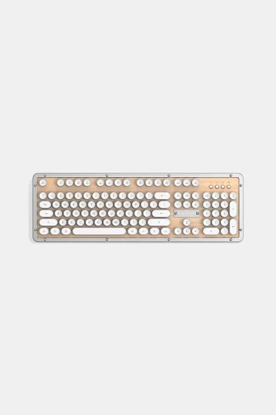 Azio Retro Classic Bluetooth Keyboard In White