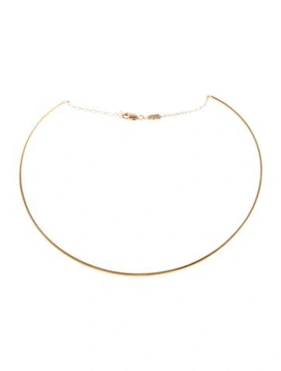 Pre-owned Azlee 14k Diamond Line Collar Necklace, 15.5" In Multi