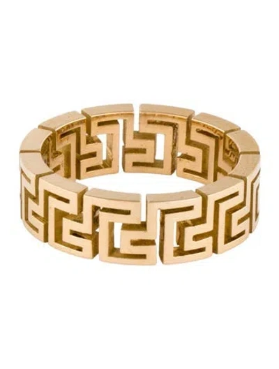 Pre-owned Azlee 18k Tessellate Narrow Band In Multi