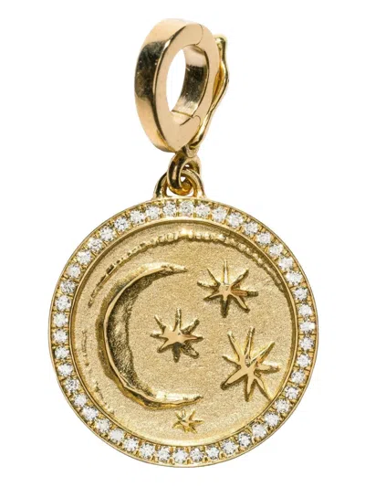 Azlee 18k Yellow Gold Cosmic Diamond Pendant