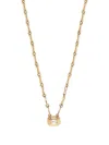 Azlee 18k Yellow Gold Staircase Diamond Necklace In Gold