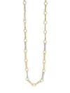 Azlee 18kt Gold Large Circle-link Diamond Chain Necklace In Gold