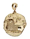 Azlee 18kt Yellow Gold Of The Stars Aries Pendant Charm In Gold