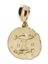 Azlee 18kt Yellow Gold Small Of The Stars Pisces Pendant Charm In Gold