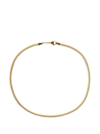 Azlee Divine Woven Chain Necklace In Gold
