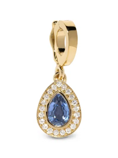 Azlee Sapphire And Diamond Pendant In Blue