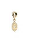 Azlee Small Diamond Charm In 18k Yellow Gold & Diamond