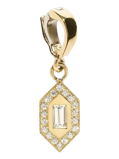 Azlee Small Diamond Pendant In Gold