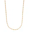Azlee Small Yellow Gold Circle Link Chain Necklace In Gold