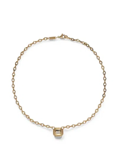 Azlee Staircase Diamond Necklace In Gold