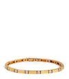 Azlee Yellow Gold And Diamond Bar Bracelet In Gold
