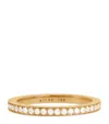 Azlee Yellow Gold And Diamond Eternity Ring In Gold