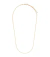 Azlee Yellow Gold Thin Cable Chain In Gold