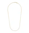 Azlee Yellow Gold Thin Wheat Chain In Gold