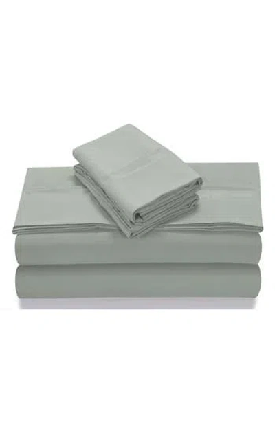 Azores Home 110 Gsm Extra Deep Pocket Sheet Set In Silver Grey