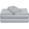 Azores Home 300 Thread Count Cotton Percale Sheet Set In Gray