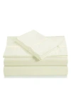 Azores Home 300 Thread Count Cotton Percale Sheet Set In White