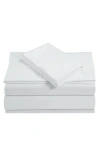 Azores Home 300 Thread Count Cotton Percale Sheet Set In White