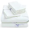 Azores Home 300 Thread Count Organic Cotton Sateen Sheet Set In Purple