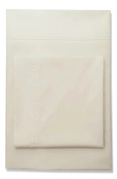 Azores Home 350 Thread Count Cotton Percale Sheet Set In White