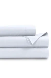 Azores Home 400 Thread Count Organic Cotton Percale Sheet Set In White