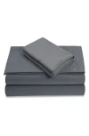 Azores Home 500 Thread Count Cotton Sateen Sheet Set In Gray