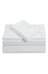 Azores Home 500 Thread Count Cotton Sateen Sheet Set In White