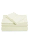 Azores Home 500 Thread Count Cotton Sateen Sheet Set In White