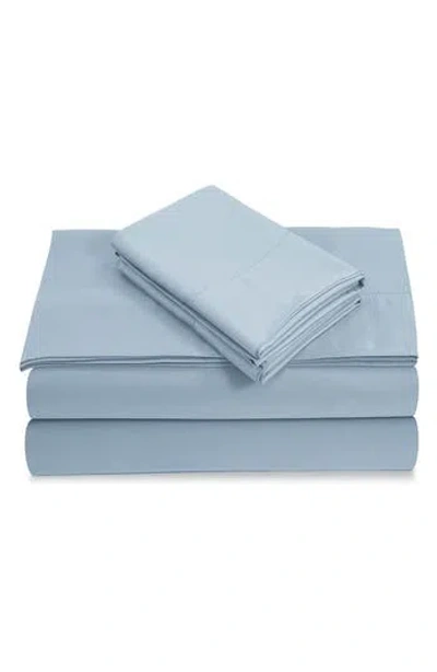Azores Home 800 Thread Count Cotton Percale Sheet Set In Blue