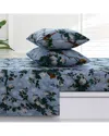 Azores Home Celina Printed Flannel 100% Cotton Sheet Set In Multicolor