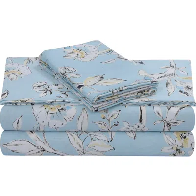 AZORES HOME AZORES HOME COLMAR 300 THREAD COUNT COTTON SATEEN SHEET SET