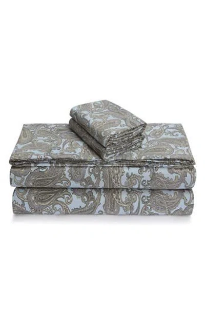 Azores Home Cotton Flannel Sheet Set In Brown