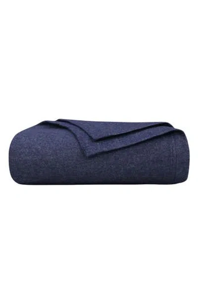Azores Home Cotton Throw Blanket In Blue