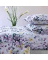 Azores Home Juliette Printed Deep Pocket Sheet Set In Purple