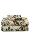 Azores Home Maui Floral Print 300 Thread Count Cotton Percale Sheet Set