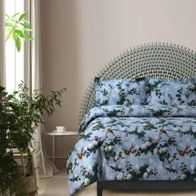 Azores Home Multicolor Standard Cotton 3 Piece Duvet Cover Set