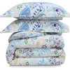 Azores Home Paisley Garden Cotton Flannel Comforter & Pillow Sham Set In Multi