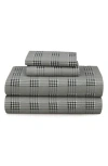 Azores Home Savannah Flannel Sheet Set In Gray