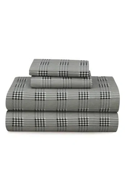 Azores Home Savannah Flannel Sheet Set In Gray
