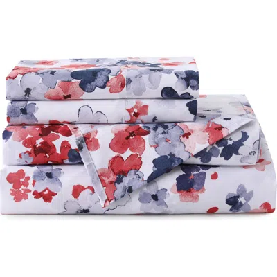 Azores Home Serena Sheet Set In Juliette Red