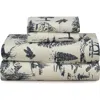 Azores Home Set Of 2 Mountain Toile Heavyweight Cotton Flannel Pillowcases In Multi