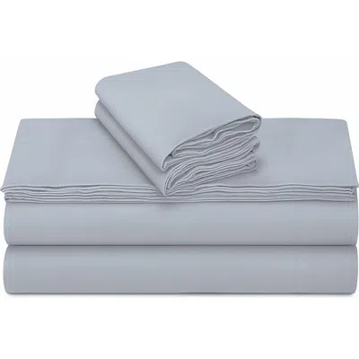 Azores Home Solid Cotton Flannel Sheet Set In Gray