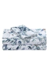 Azores Home Vernazza 300 Thread Count Cotton Sateen Sheet Set In Blue