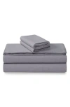 Azores Home Yarn Dyed Flannel Sheet Set In Gray