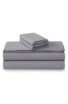 Azores Home Yarn Dyed Flannel Sheet Set In Gray