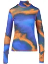 Aztech Mountain Abstract-pattern Top In 蓝色