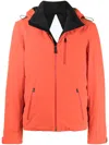 Aztech Mountain Ajax Hooded Padded Jacket In Orange