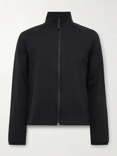 Aztech Mountain Ajax Slim-fit Stretch-jersey Zip-up Ski Base Layer In Black