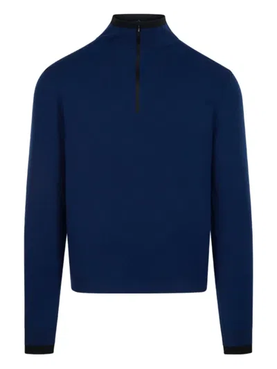 Aztech Mountain Angus Half-zip Sweater In Blue